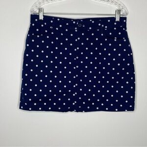 St. John's Bay Navy Blue Polka Dot Skort